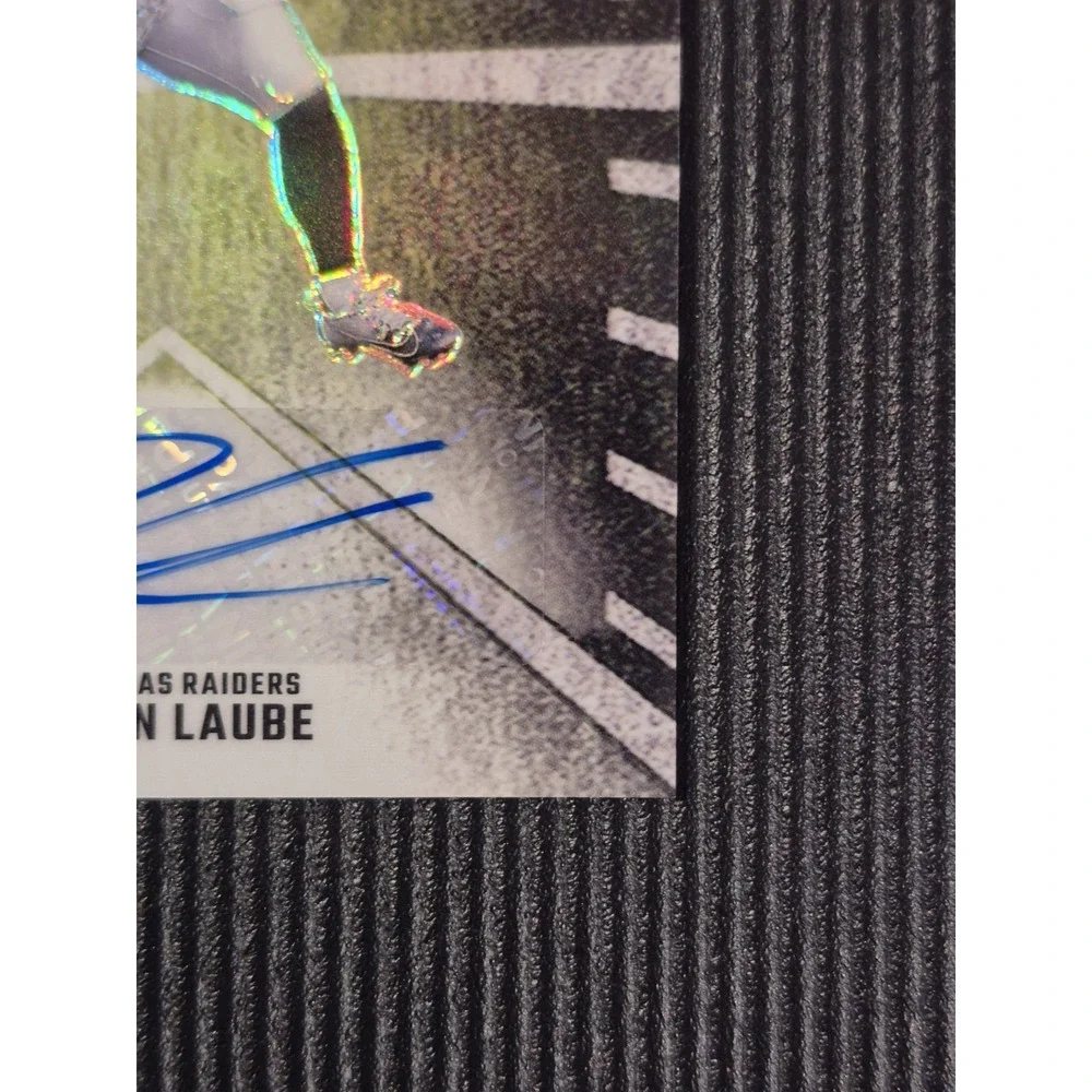 2024 Panini Donruss Optic Dylan Laube #HM-DLE Hash Marks (AU) (RC) Raiders
